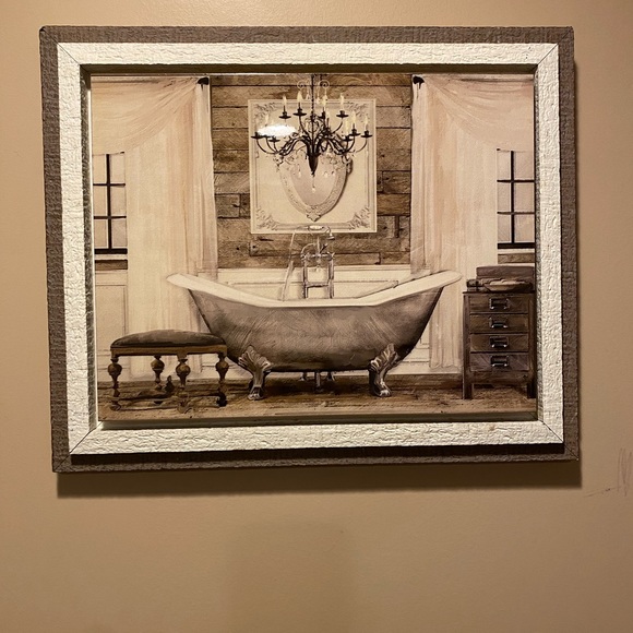 Wall Decor | Gango Home Decor French Bathroom Wall Art | Poshmark